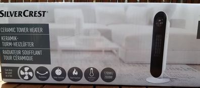 Silvercrest Heizlüfter Ventilator STHL 2000 B2 Turm 2 in 1 mit Fernbedienung