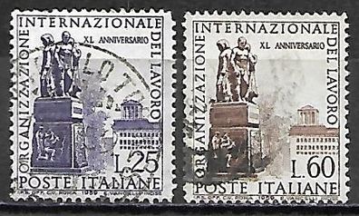 Italien gestempelt Michel-Nummer 1049-1050