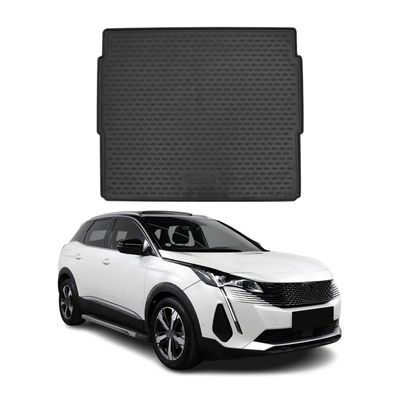 Kofferraummatte Kofferraumwanne für Peugeot 3008 2016-2020 Oben Gummi TPE