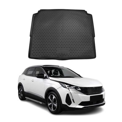 Kofferraummatte Kofferraumwanne für Peugeot 3008 2016-2021 Unten Gummi TPE
