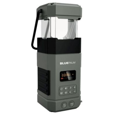 Outdoor Laterne mit Kurbelradio & Solarmodul IPx6