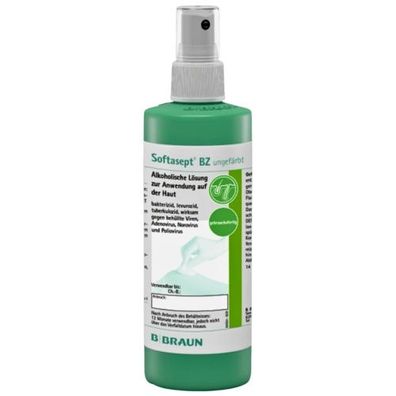 Softasept BZ Ungefärbt Sprühflasche 250 ml