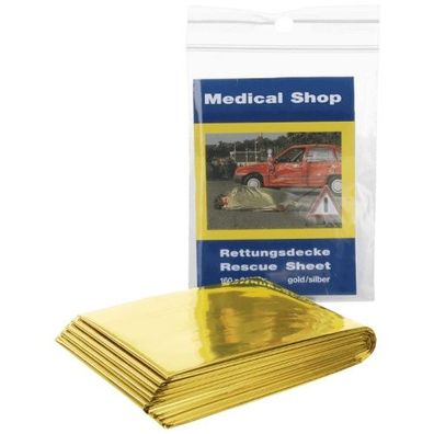 Rettungsdecke silber-gold 210 x 160 cm