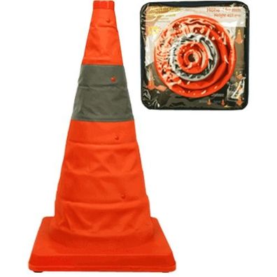 Blinkender Faltleitkegel 45 cm