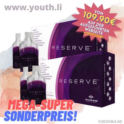 2x Original Jeunesse Reserve 30x GelPack Antioxidantien Resveratrol Haltbar bis 03/26