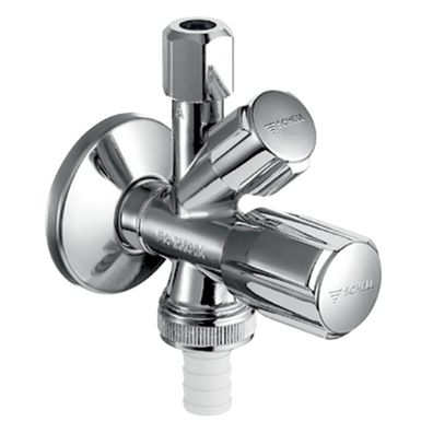 SCHELL Kombi Eckventil 1/2" mit RV, Geräteanschluss, Doppelspindel, WAS Ventil