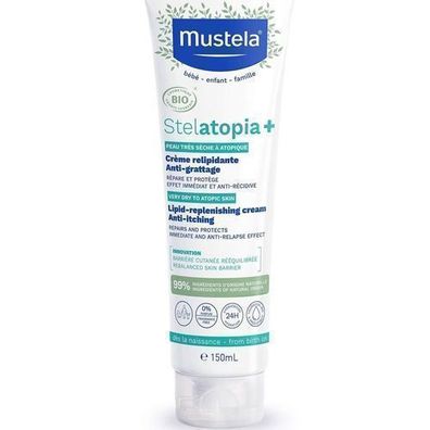 Mustela Stelatopia+ Lipid-Aufbauende Pflegecreme, 150 ml