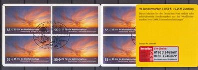 BRD 2009 gestempelt Bonn Markenheft MNr. 77 Sonnenuntergang