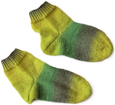 1 Paar handgestrickte Kinder-Socken - Größe 28/29