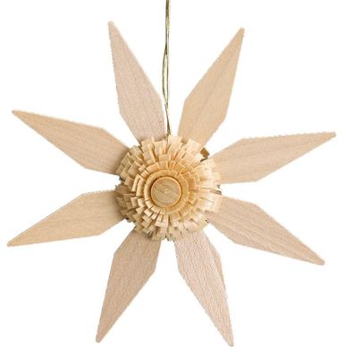 Christbaumschmuck Weihnachtsstern Natur Ø 11cm NEU Weihnachtsbaum Baumbehang