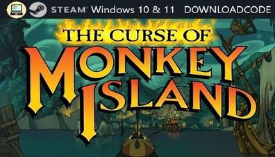 NEU PC Computer Spiel The Curse of Monkey Island für Windows 10 11 STEAM Game