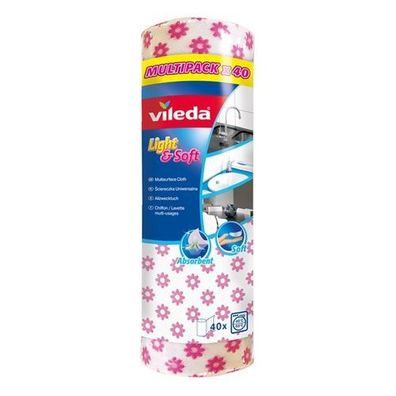 Vileda Allzwecktuch Light & Soft Putztuch in Rollen Multipack x 40