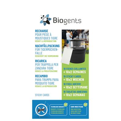 Biogents Sticky Cards - Nachfüllpackung für BG-Gat Tigermückenfalle