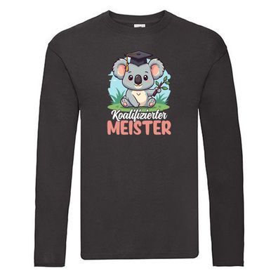 Koalifizierter Meister | Meisterbrief Long Sleeve Schwarz