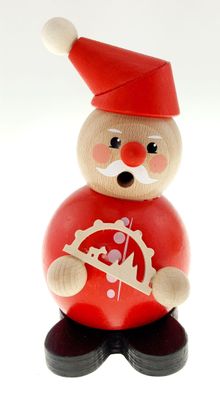 Räuchermann Weihnachtsmann mit Schwibbogen BxHxT 8,5x13,5x8,5cm NEU Rauchen