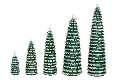 Ringelbaum grün/ weiß Holzbaum H= 6cm NEU Baum Dekoration Seiffen Erzgebirge