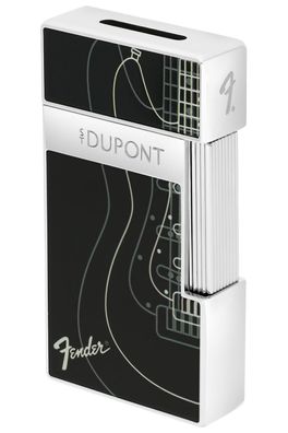 S.T. Dupont Feuerzeug Biggy Fender Schwarz/Chrom 025025