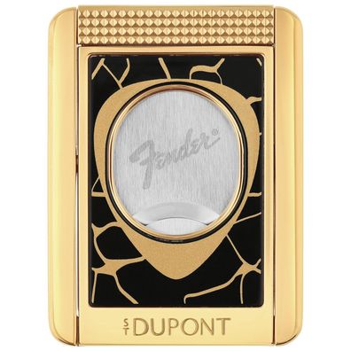 S.T. Dupont Zigarrenschneider und -bank Fender Schwarz/Goldfarben 003445