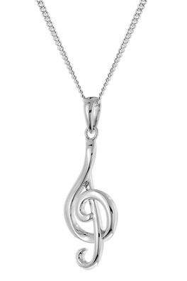 trendor Schmuck Halskette Mit Notenschlüssel 925 Silber 28587
