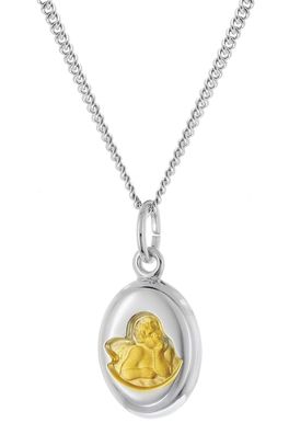 trendor Schmuck Kinder-Halskette Mit Amor Engel-Anhänger 925 Silber 28600