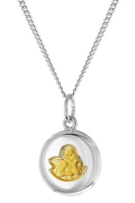 trendor Schmuck Kinder-Kette mit Engel-Anhänger 925 Silber 28602