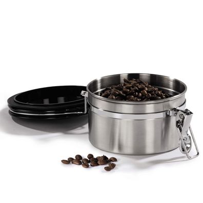 Xavax Kaffeedose Edelstahl 250g für Kaffeepulver Luftdicht Vorratsdose Behälter