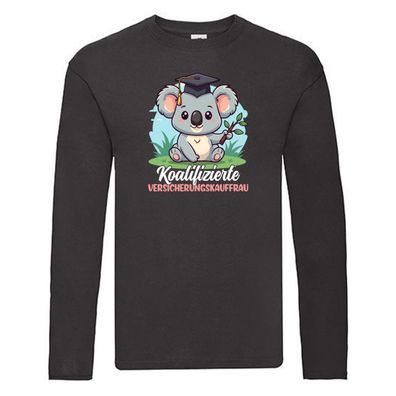 Koalifizierte Versicherungskauffrau | Kauffrau Long Sleeve Schwarz