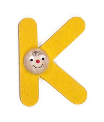 Holzdekoration Holzbuchstabe K BxLxH 50x18x70mm NEU Spielzeug Alphabet Lernen