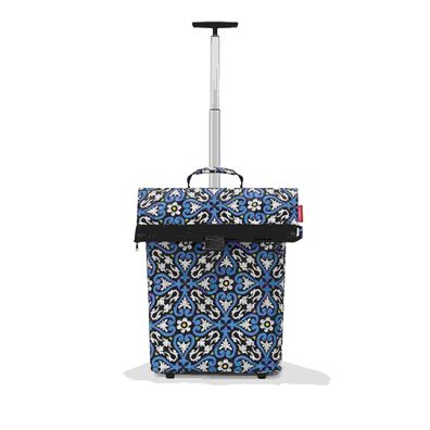 reisenthel trolley M floral 1 NT4067 blau Shopper Rollen Einkaufswagen