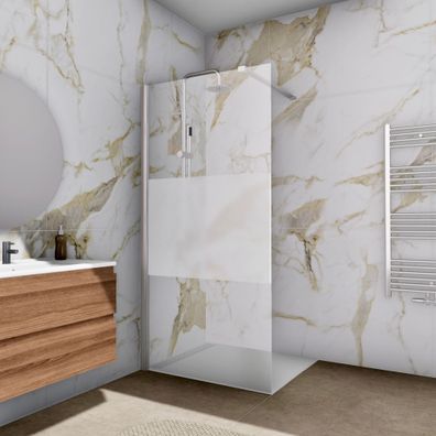 Walk In Dusche Begehbare Duschwand Glas Duschabtrennung Duschtrennwand Glastrenn