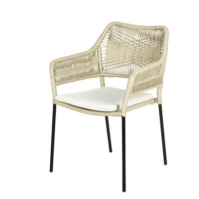 Lambert Amaya Outdoorstuhl Kordel m. Sitzauflage SH 45 cm 50333