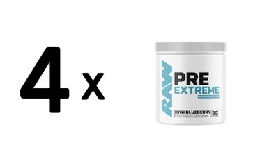 4 x Raw Nutrition Pre Extreme, Kiwi Blueberry - 360g