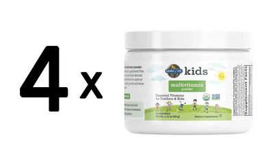 4 x Garden of Life Kids Multivitamin Powder - 60g