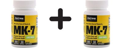 2 x Jarrow Formulas MK-7, 180mcg - 30 softgels