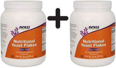 2 x NOW Foods Nutritional Yeast Flakes - 284g