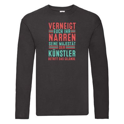 Verneigt euch: Künstler | Kunst Long Sleeve Schwarz
