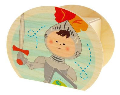 Holzdekoration Spardose Ritter BxLxH 65x115x85mm NEU Sparbüchse Sparen Geld Holz