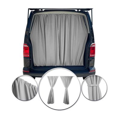 Maß Gardinen Sonnenschutz für Nissan Primastar Heckklappe Vorhänge Grau