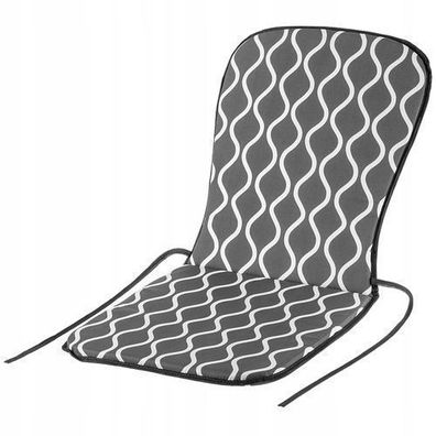 KADAX Kissen für Gartensessel, Grau, 75 x 37 x 2 cm
