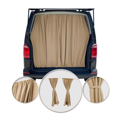 Maß Gardinen Sonnenschutz für Citroen Jumper H3 Heckklappe Vorhänge Beige