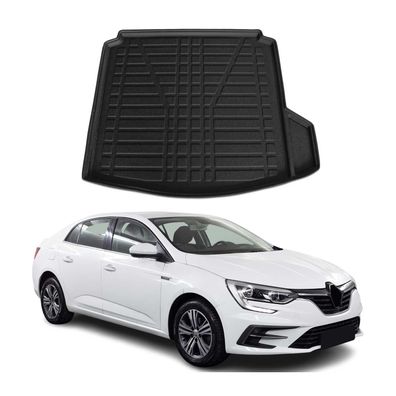 Kofferraumwanne Laderaumwanne für Renault Megane Joy 2016-2025 Stufenheck Gummi