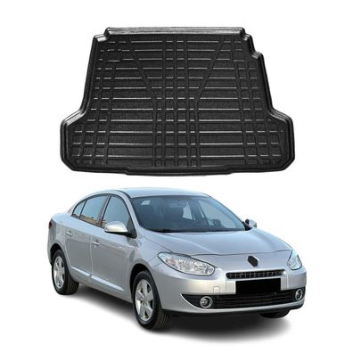 Kofferraumwanne Laderaumwanne für Renault Fluence 2010-2021 Gummi TPE Schwarz