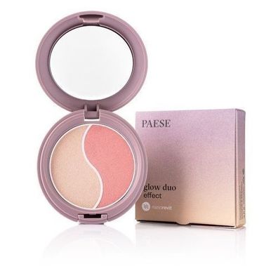 Paese Nanorevit Strahlender Duo-Effekt Puder & Rouge fuer Wangen 100, 4,5 g