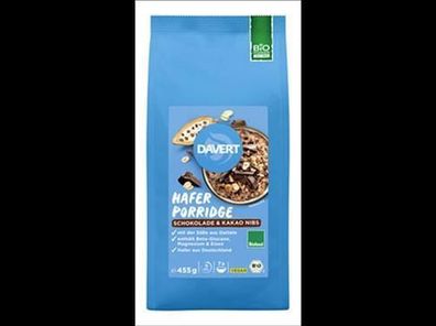 Davert XL Porridge Schoko KakaoNib Bioland 455 g 455g