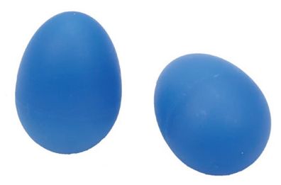 Rasseleier blau, 6 Paar