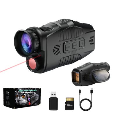 Nachtsichtmonokular, Nachtsichtbrille Fernglas, 10-facher digitaler Zoom, 1,54-Zoll
