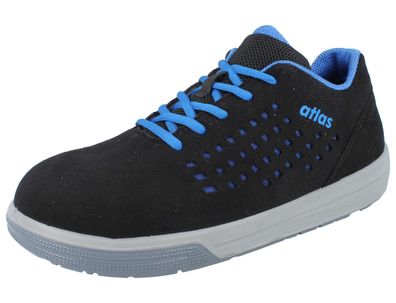 ATLAS A420 S1 ESD Damen Herren Sicherheitsschuh Sneaker schwarz blau
