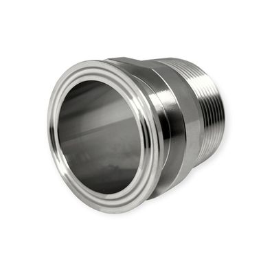 Clamp-Kupplung DIN 32676 auf BSPP-Außengewinde - Edelstahl 1.4404 / (Scheibe / AG) 1