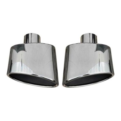 Auspuffblende Endrohr für VW Golf 2012-2025 Edelstahl Chrom 2x