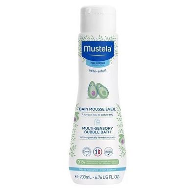 Mustela Multisensorisches Schaumbad, 200 ml - Sanfte Pflege für Babys und Kinder